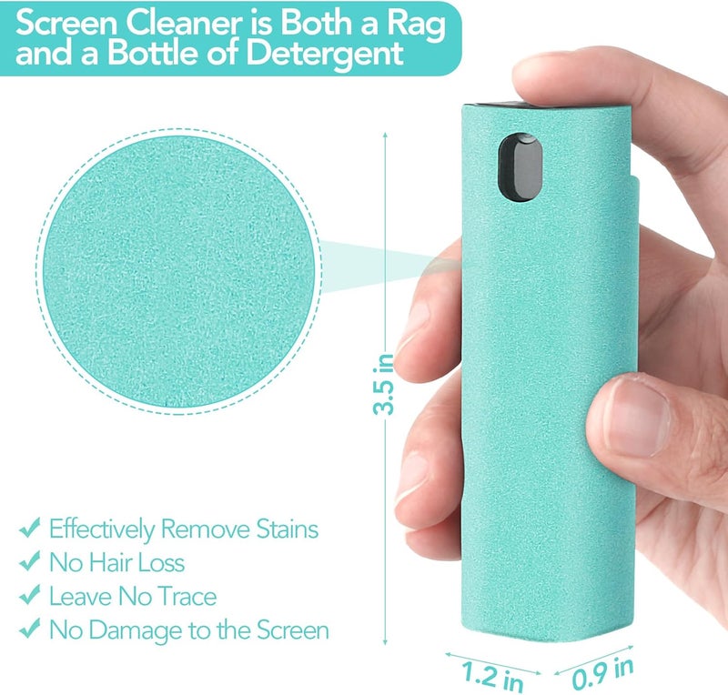 usefulpro 2 Pcs Fingerprint Proof Screen Cleaner Safe for All Phones Glasses Tablet Laptop TV Watch Screens (Tiffany Blue) - Image 3